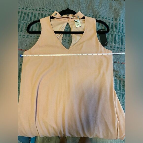 NWT, Light Pink, Studded Choker, Keyhole, Floor Length Dress, Size S - Picture 8 of 8